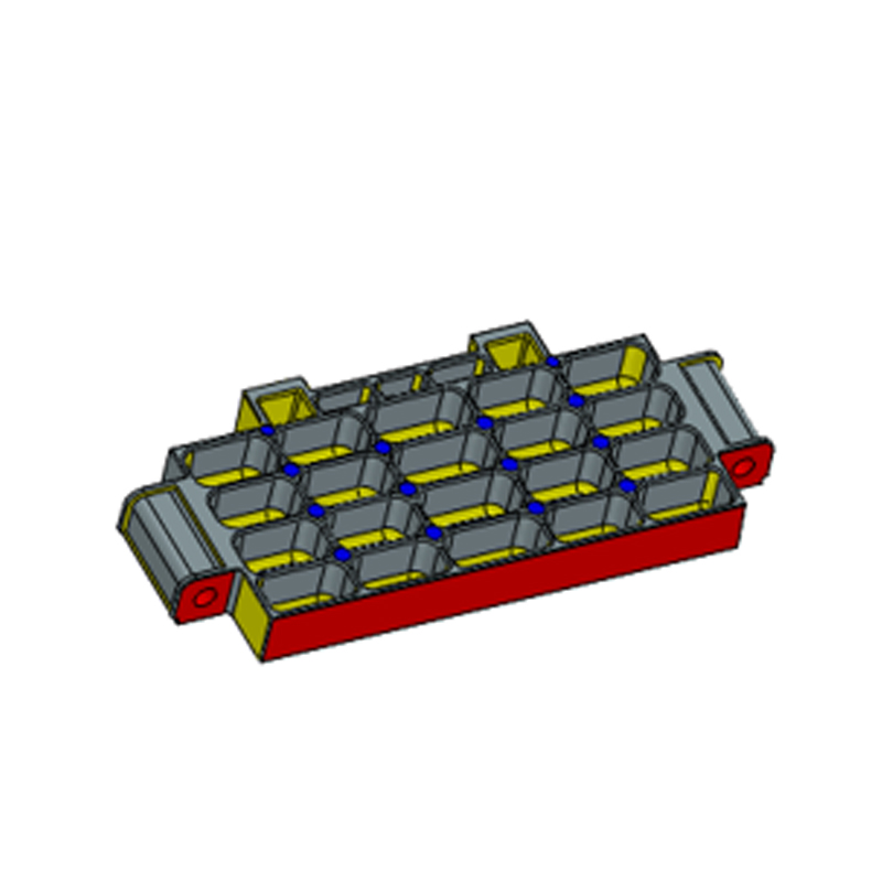 صفحه محفظه باتری آلیاژ آلومینیوم دایکاست یک قالب دو سوراخ صفحه محفظه باتری آلیاژ آلومینیوم دایکاست یک قالب دو سوراخ